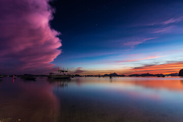 Ora blu a El Nido, Isola di Palawan, Filippine