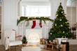 © Bonninstudio/Stocksy - Christmas decoration at home.