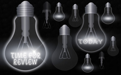 Wall Mural - handwriting text time for review. conceptual photo review of a system or situation in its formal exa