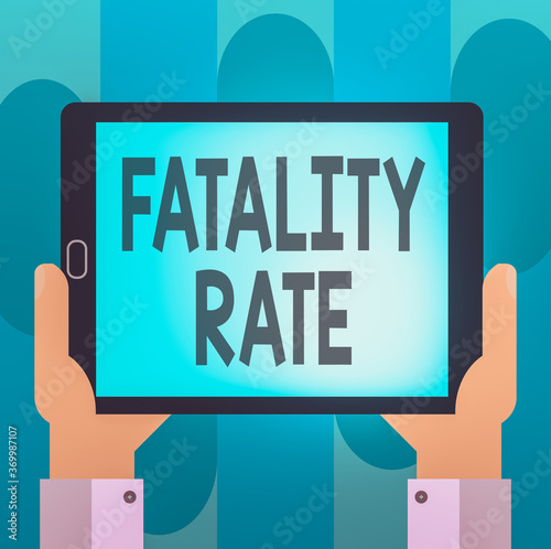 Cuadros en Lienzo Handwriting text writing Fatality Rate