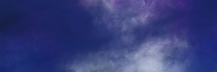 Poster - stunning vintage abstract painted background with midnight blue, pastel purple and slate gray colors and space for text or image. can be used as horizontal header or banner orientation