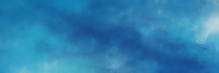 Poster - beautiful abstract painting background graphic with steel blue, teal blue and pastel blue colors and space for text or image. can be used as postcard or poster