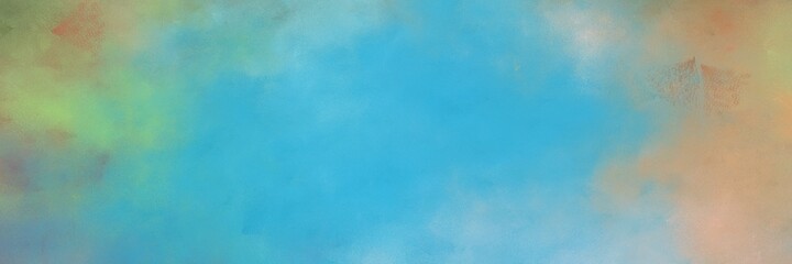Poster - awesome medium turquoise, tan and gray gray colored vintage abstract painted background with space for text or image. can be used as header or banner