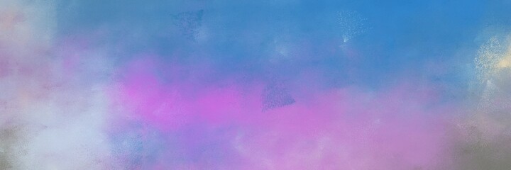 Poster - amazing vintage abstract painted background with medium purple, light pastel purple and steel blue colors and space for text or image. can be used as horizontal background texture