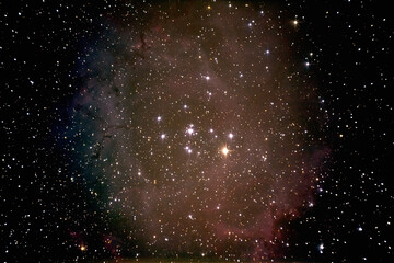 Wall Mural - a nebula in outer space that resembles a rose