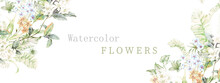  High-quality Set Of Various Watercolor Flowers 