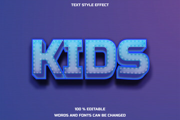 Wall Mural - Text Effect Editable kids