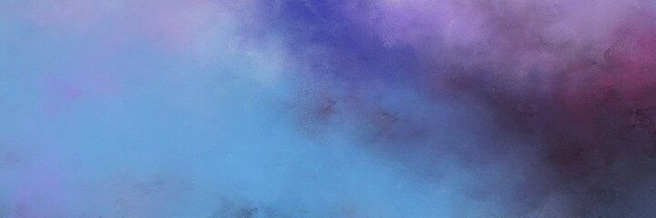 Poster - decorative vintage abstract painted background with corn flower blue, very dark violet and dark slate blue colors and space for text or image. can be used as header or banner