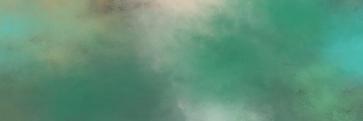 Poster - amazing abstract painting background graphic with blue chill, dark sea green and ash gray colors and space for text or image. can be used as postcard or poster