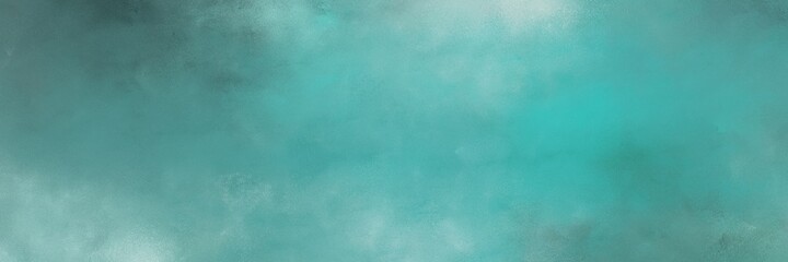 Poster - awesome abstract painting background graphic with cadet blue, pastel blue and dark slate gray colors and space for text or image. can be used as horizontal background graphic