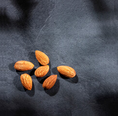 Wall Mural - Prunus dulcis - Organic almond peeled nuts