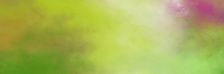 Poster - beautiful abstract painting background texture with yellow green and pastel gray colors and space for text or image. can be used as horizontal background graphic
