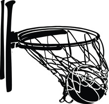 Vector Illustration Of A Basketball Ball