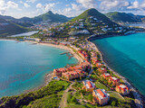 The caribbean island of St. Maarten .