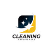 cleaning logo icon vector isolated