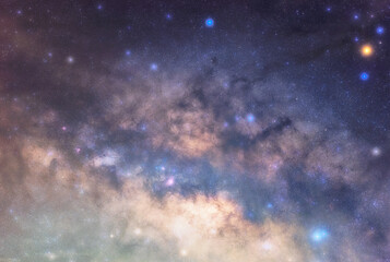 Wall Mural - detailed star on sky in milky way