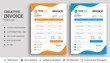 Invoice bill design template. Bill form business invoice and Office bill Design