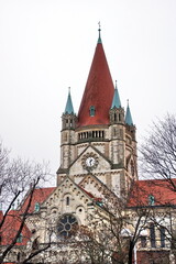 Wall Mural - St. Francis of Assisi Church in Vienna, Austria