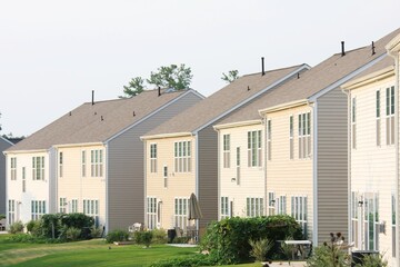 Back yard of single family houses