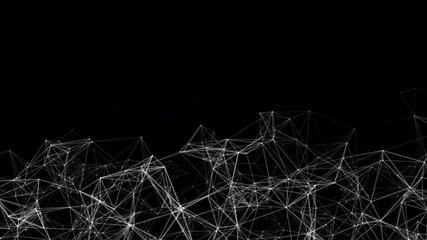 Wall Mural - black overlay lines background video.
