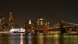 Fototapeta  - landscape photo of  lower Manhattan night time 