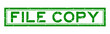 © bankrx - Grunge green file copy word rubber seal stamp on white background