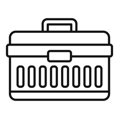 Poster - window installation tool box icon. outline window installation tool box vector icon for web design i