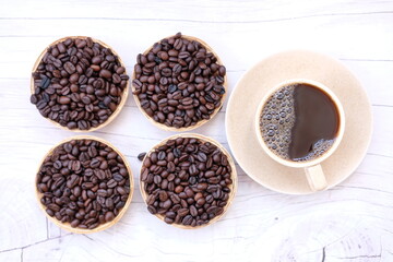 Canvas Print - cup of coffee with chocolate