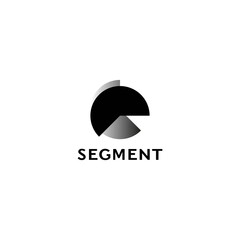 Wall Mural - Outline minimal abstract geometric logo, linear business icon made of line segments, elements. Vector illustration