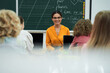 © Yakobchuk Olena - Children using notebooks at lesson at school