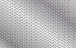 Vector rugged metal relief background. Illustration of steel background. Anti-slip shiny metal floor texture.