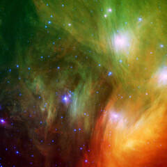Wall Mural - space nebula. cosmic cluster of stars. outer space background
