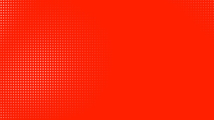 Poster - dots halftone red white color pattern gradient texture with technology digital background. dots pop 