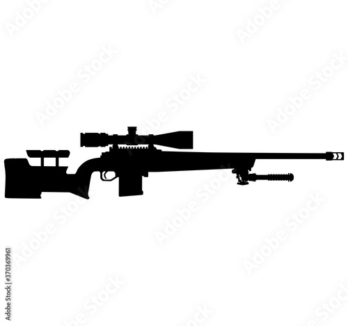 Cuadros en Lienzo USA United States Army, Special Forces and Marine Corps - Police fully automatic machine gun Daniel Defense, delta 5 accuracy package, Sniper rifle