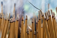 Incense And Candles Are The Beliefs Of Buddhism.