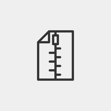 File icon isolated on background. Document symbol modern, simple, vector, icon for website design, mobile app, ui. Vector Illustration