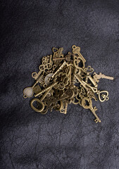 Wall Mural - Retro style metal keys as business concept