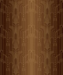 Brown art deco geometric vintage seamless pattern