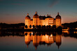 Schloss Moritzburg blaue Stunde