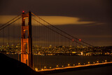 Fototapeta Most - Golden Gate Bridge, SF at Night Long Exposure