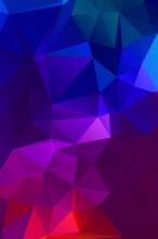 Purple Vivid  Vector Texture With Triangular Style. Illustration With Set Of Colorful
