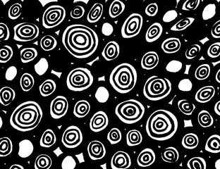 White and black vector. Grunge background. Abstract brush pattern.