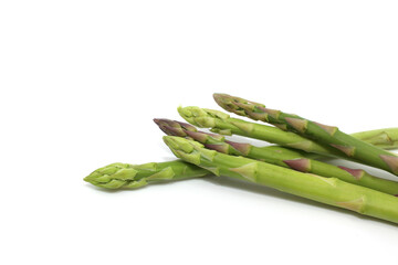 asparagus on white background