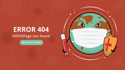 Poster - Error 404 landing page template