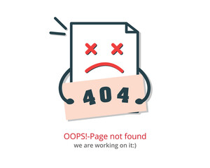 Poster - Error 404 landing page template
