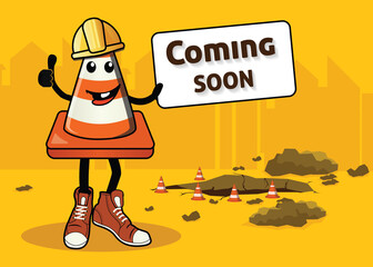 Wall Mural - Coming soon landing page template