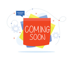 Wall Mural - Coming soon template