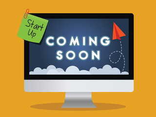 Wall Mural - Coming soon landing page