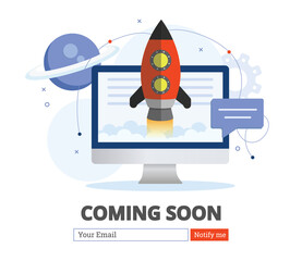 Wall Mural - Coming soon landing page