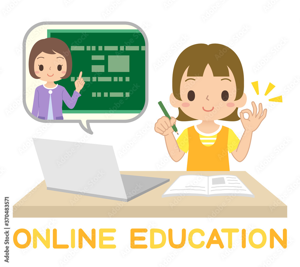 パソコンを使ってオンラインで勉強する女の子 オンライン授業 Okサイン イラスト Dcn Gallery パソコンを使ってオンラインで勉強する女の子 オンライン授業 Okサイン イラスト Dcn Gallery